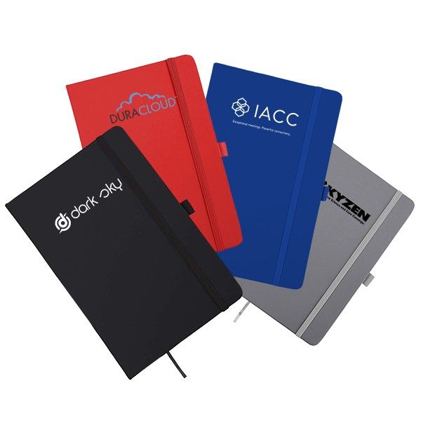 PU Texture A5 Notebook with Pen Loop