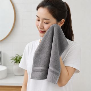 Pure Cotton Towel with Drawstring Pouch 2 (740x340) - 100g