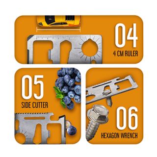 RAMBO 11-in-1 Survival Tool Kit
