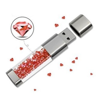Rhinestone Crystal USB Flash Drive - 16GB