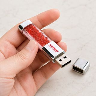 Rhinestone Crystal USB Flash Drive - 8GB