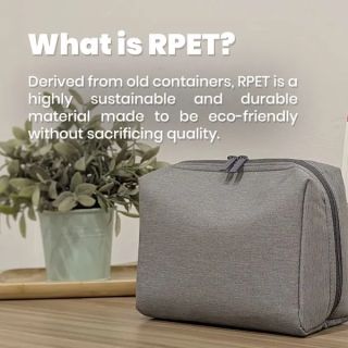 rPET Organizer Tech Toiletry Travel Pouch