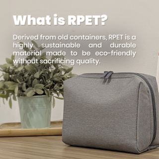 rPET Organizer Tech Toiletry Travel Pouch