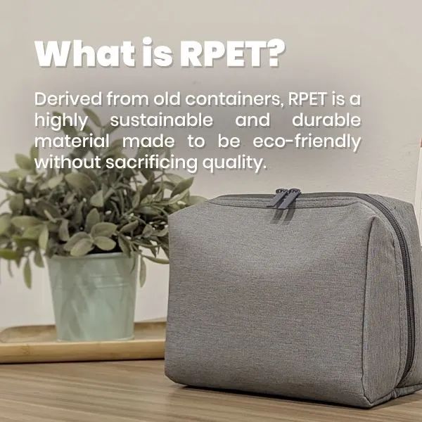 rPET Organizer Tech Toiletry Travel Pouch