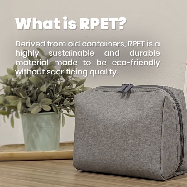 rPET Organizer Tech Toiletry Travel Pouch