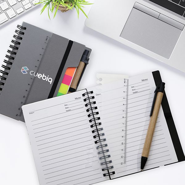 RULER Eco-Notebook Pen with Strap