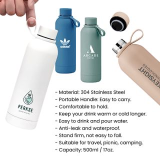 SEEK Thermos Coated Stainless Steel Bottle V2 - 500ml