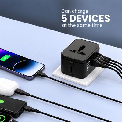 SMART Travel Adapter 2 Type-C 20W PD + 2 USB Charger