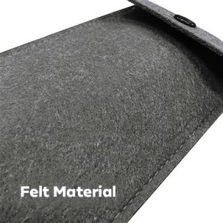 Snap Closure Felt Pouch