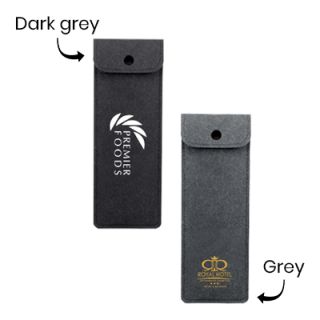 Snap Closure Felt Pouch