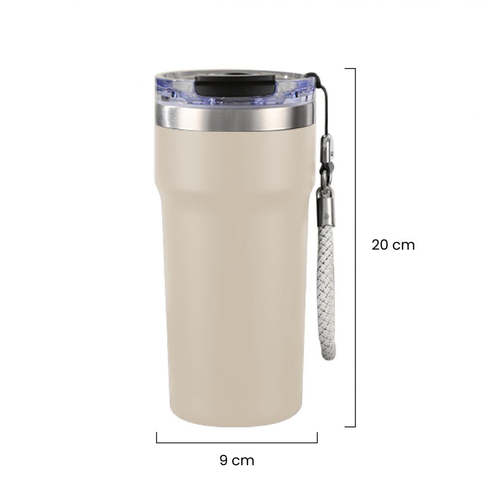 SNAPSIP Stainless Steel Bottle with Strap - 600ml