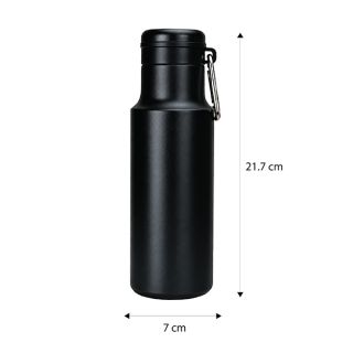 Stainless Steel Bottle With Carabiner - 450ml