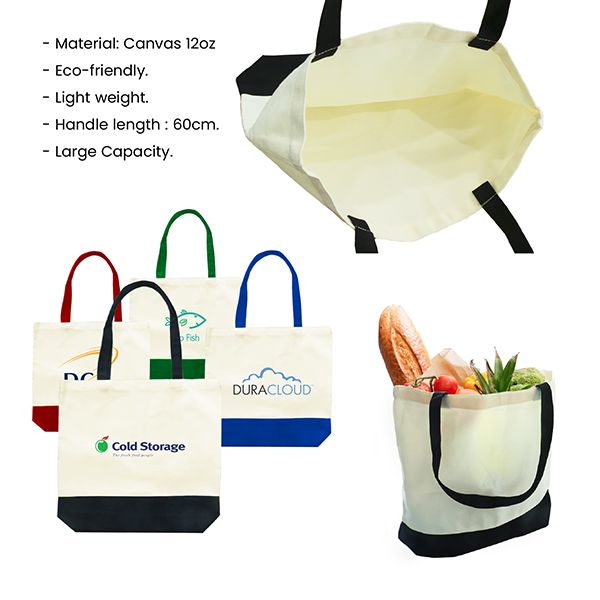 STRIP Tone Natural Canvas Bag - 12oz (380x420x100)