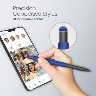 TOUCH Stylus Press Action Aluminum Ball Pen