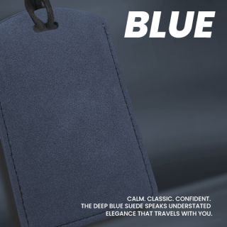 SUEDE PU ID Card Holder with Key Ring