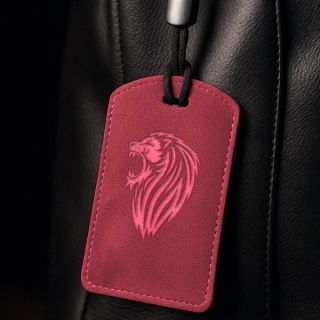 SUEDE PU ID Card Holder with Key Ring