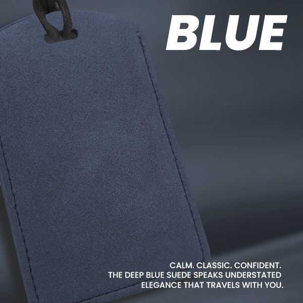 SUEDE PU ID Card Holder with Key Ring