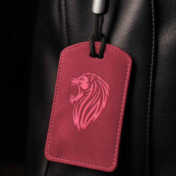SUEDE PU ID Card Holder with Key Ring