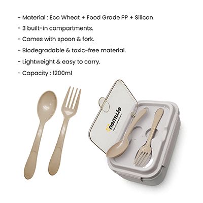 SWEET Eco-Wheat Lunch Box - 1200ml