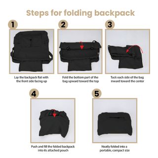 TARGET Foldable Nylon Drawstring Backpack
