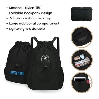 TARGET Foldable Nylon Drawstring Backpack