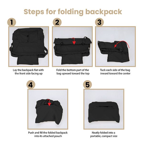 TARGET Foldable Nylon Drawstring Backpack
