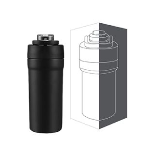 TIGO Stainless Steel Bottle with Straw Carry Handle - 680ml