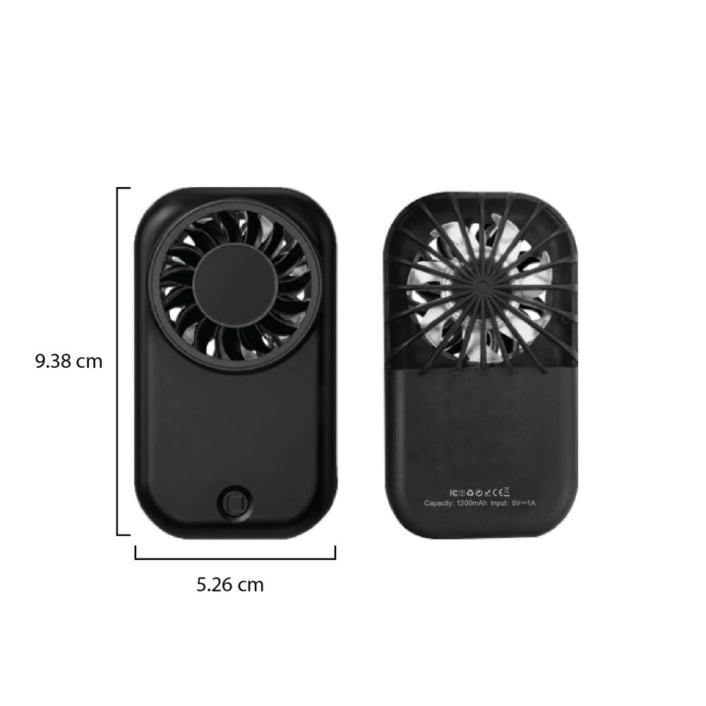 PACKED Handheld Mini Fan with Strap - 1200mAh