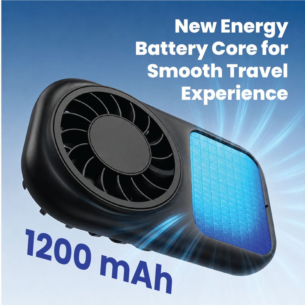 PACKED Handheld Mini Fan with Strap - 1200mAh
