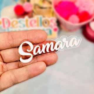 Transparent Acrylic Name Tag with Magnetic Back