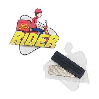 Transparent Acrylic Name Tag with Magnetic Back