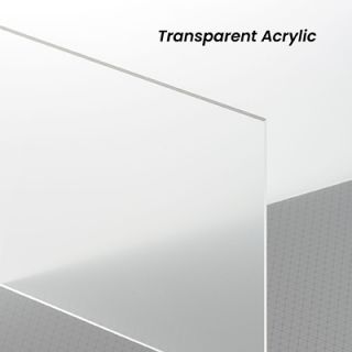 Transparent Acrylic Name Tag with Magnetic Back