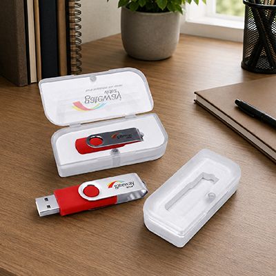 Transparent Plastic Box for Flash Drive