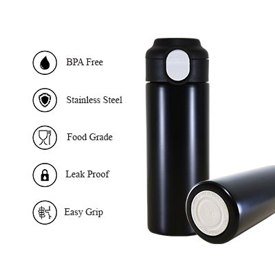 TRAVO Stainless Steel Thermos with Handle - 400ml