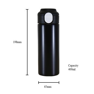 TRAVO Stainless Steel Thermos with Handle - 400ml