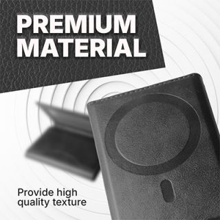 TRIFOLD PU Magnetic Wallet with RFID Block