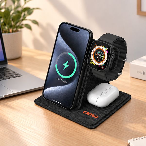 TrioCharge 3-in-1 Wireless Charging Station