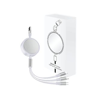 UNICORD 3-in-2 Retractable USB Fast Charging Cable