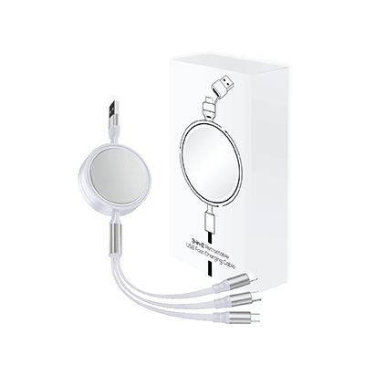 UNICORD 3-in-2 Retractable USB Fast Charging Cable