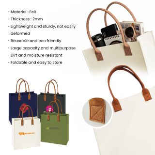 URBAN Felt 2 Tone Tote Bag - M