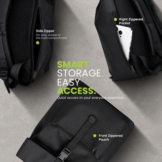 URBAN Rolltop Buckle Laptop Backpack