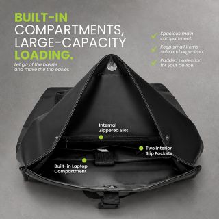 URBAN Rolltop Buckle Laptop Backpack