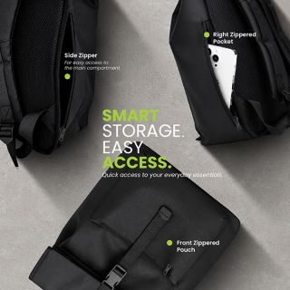 URBAN Rolltop Buckle Laptop Backpack