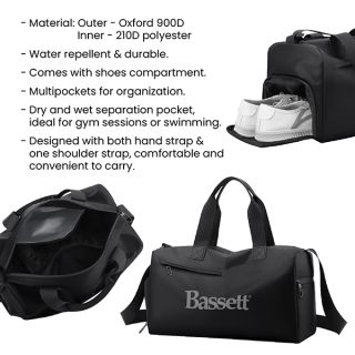 URBAN Travel Oxford Duffel Gym Bag