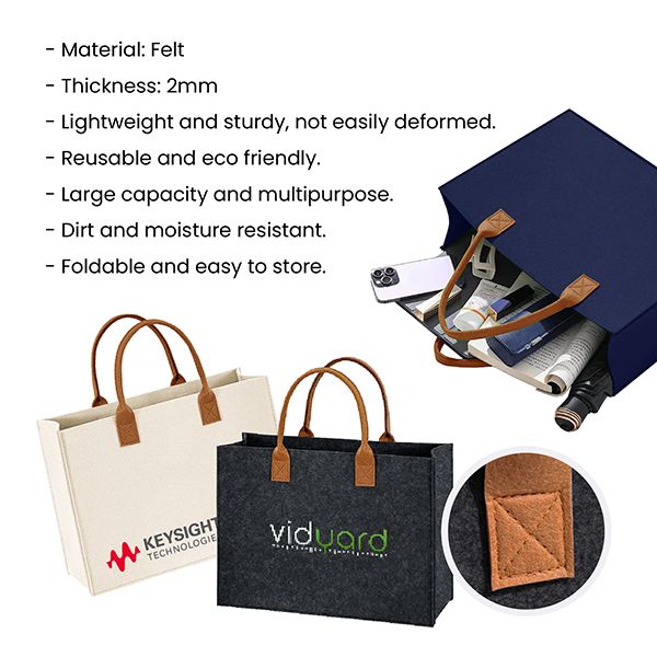 URBAN Felt 2 Tone Tote Bag - L