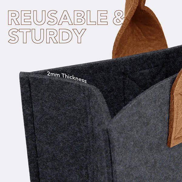 URBAN Felt 2 Tone Tote Bag - L