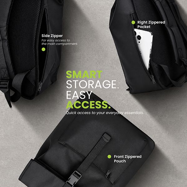URBAN Rolltop Buckle Laptop Backpack