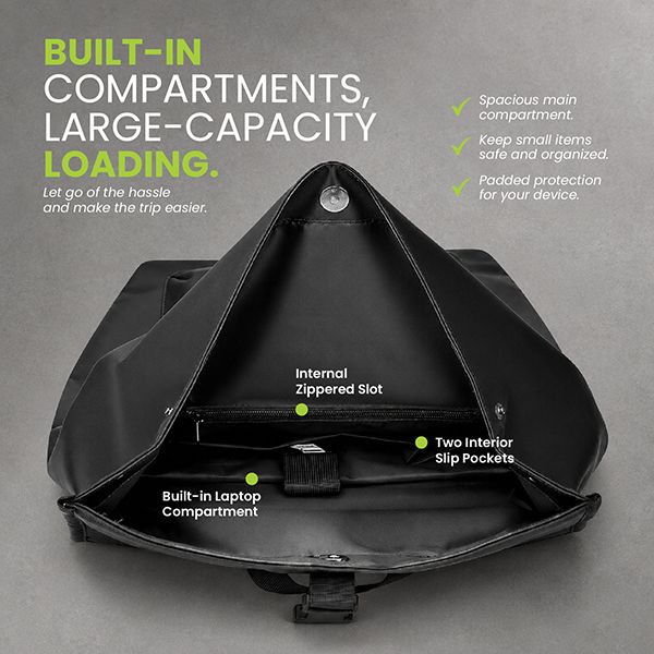 URBAN Rolltop Buckle Laptop Backpack