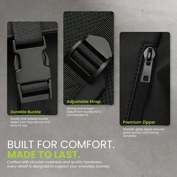 URBAN Rolltop Buckle Laptop Backpack