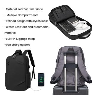 URBANIX Laptop Backpack with External USB Port